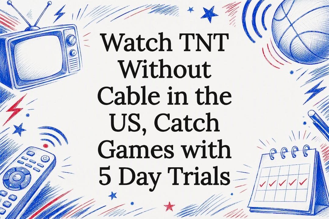 Decorative streaming sports title card