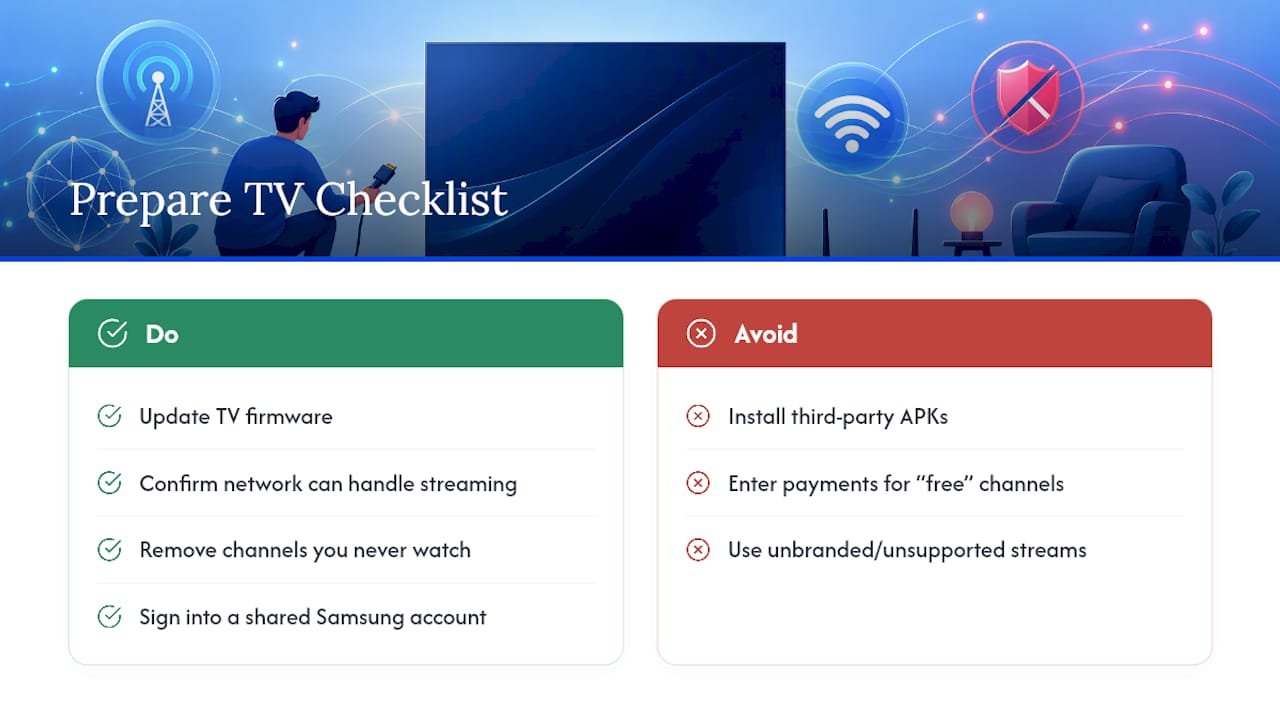 Publisher Tips: Prepare Your TV and Skip Unsupported Streams — overview diagram