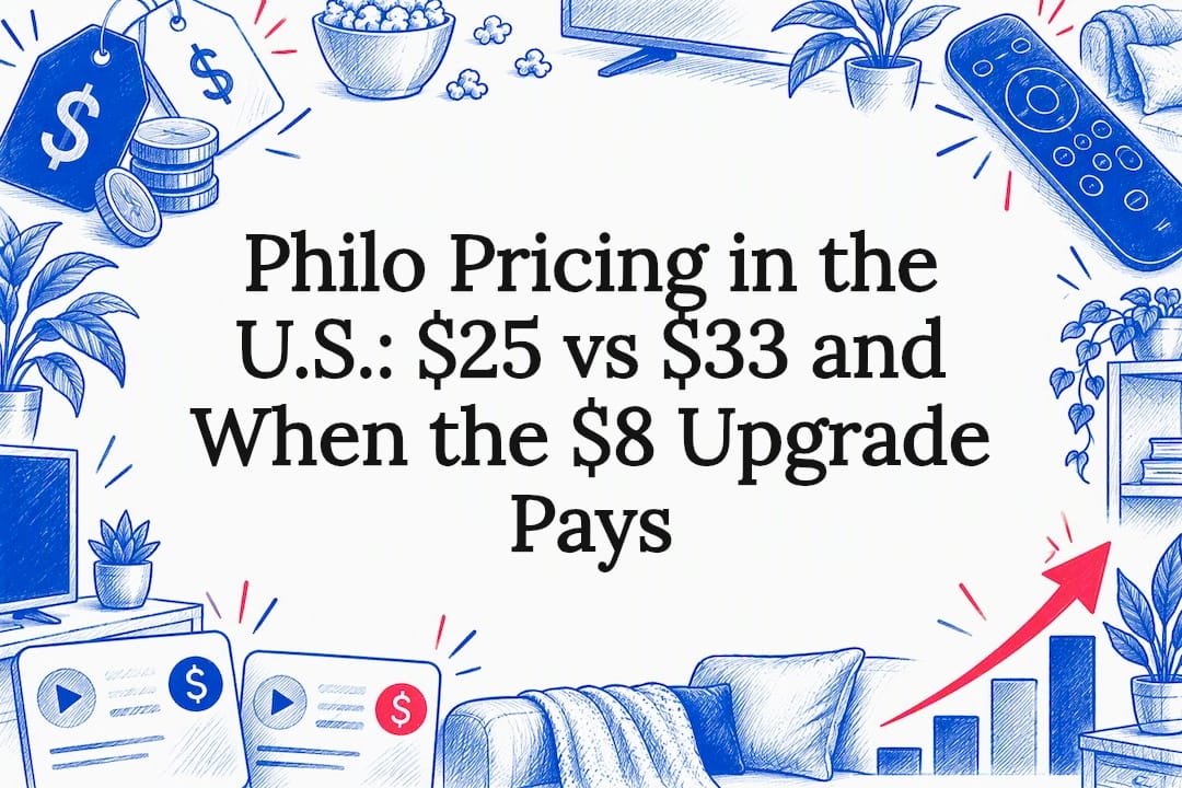 Decorative Philo pricing comparison title card