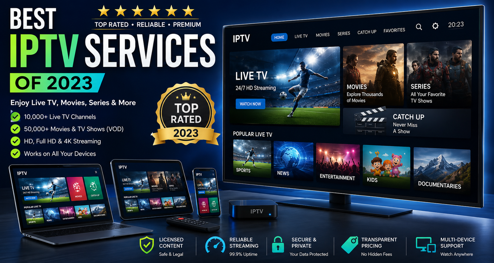 Best IPTV services of 2023 and IPTV subscription guide